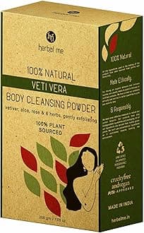 HM HERBAL ME Veti Vera - Body cleansing powder - Exfoliates & Cleanses - 200 gms