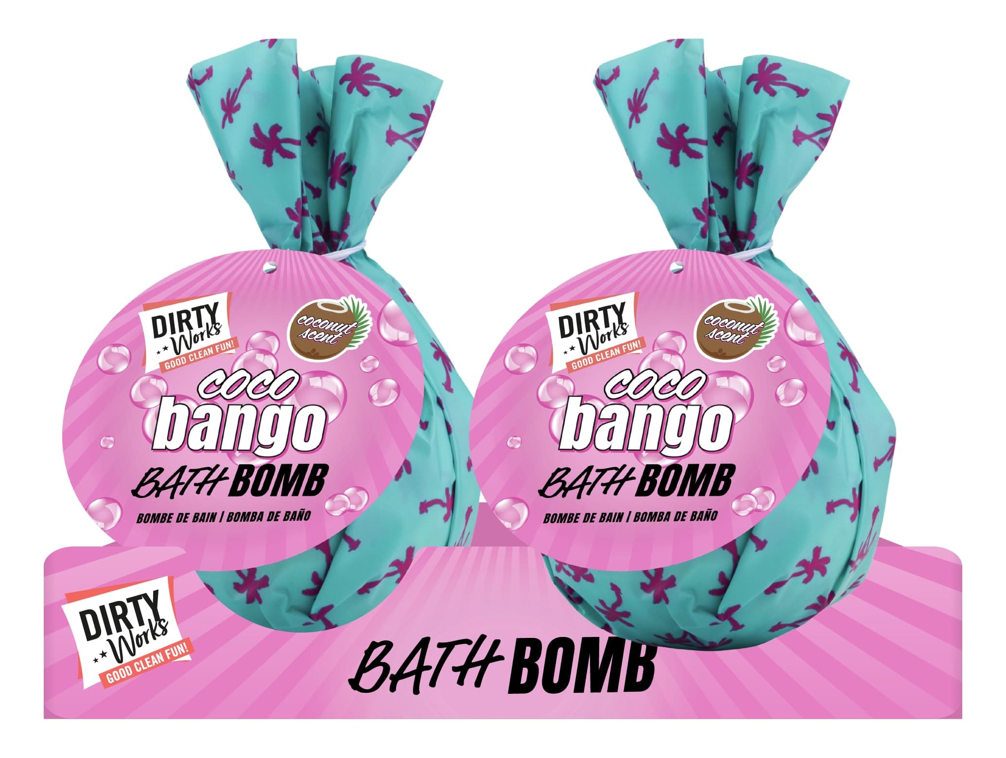 Dirty Works Tropic Like It's Hot Coco-Bango Coconut Bath Bomb 150g