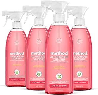 Method All-Purpose Cleaner Spray, Pink Grapefruit, Perfect for Most Counters, Tiles and More, 28 Fl Oz, (Pack of 4)