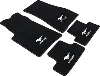 OEM Carpet Floor Mats for Ford Mustang 2008-2014 Anti-Slip Luminous Logo Full Coverage All-Weather Easy to Install and Clean