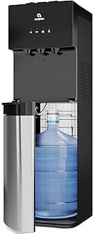 Bottom Loading Water Cooler Water Dispenser with BioGuard- 3 Temperature Settings - Hot, Cold & Room Water, Durable Stainless Steel Construction, Anti-Microbial Coating- UL Listed