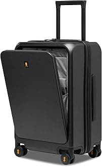 Carry-on Suitcase 20 Inch with Laptop Compartment, Travel Lightweight Luggage Hardshell with USB Charging Port,Cabin Size with 8 Spinner Wheels,TSA(57cm,38L,Grey)