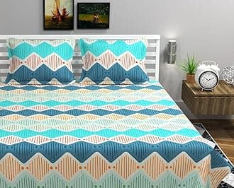 BSB HOME Kingston Collection Super King Size Bedsheets with 2 King Size Pillow Covers| Luxury Soft Sheets (3pcs Set) |108x108 inches, Multicolour