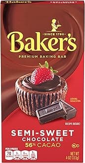 Baker's, Premium Semi Sweet Chocolate Baking Bar, 4 oz