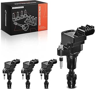 A-Premium Ignition Coil Pack Set of 6 Compatible with Buick, Chevrolet, Pontiac, Saturn - 2.0L 2.4L Engine - Equinox 2011-2017, LaCrosse 2010-2016, Malibu 2007-2017, G5 2007-2010, G6 2006-2010