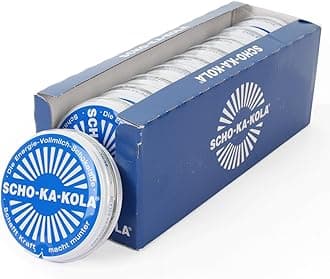 SCHO-KA-KOLA Caffeinated Milk Chocolate, Dark Chocolate Flavor - Set of 10