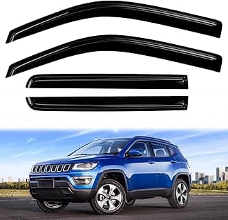 4PC Rain Guards for 2017-2025 Compass Window Visors Deflectors Sun Shades Vent Tape On Out Channel