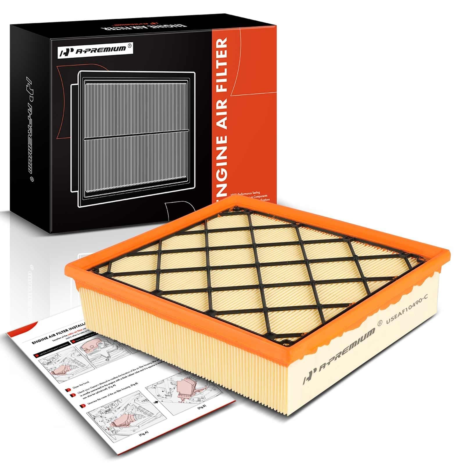 Engine Air Filter Compatible with Volvo V60 2015 2016, S60 2012-2016, XC70 2016, C70 2006-2013, V60 2015-2016, C30 2007-2013, S40 2004-2011, V50 2005-2011, XC60, S60/V60 Cross Country