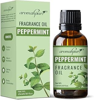 Aromahpure Fragrance Oil | 15 ml | Peppermint Aroma Oil for Home Fragrance | Best for Aromatherapy | Helps in Meditation | Used in Diffusers, Candles, Air Fresheners, Soaps, IFRA Certified