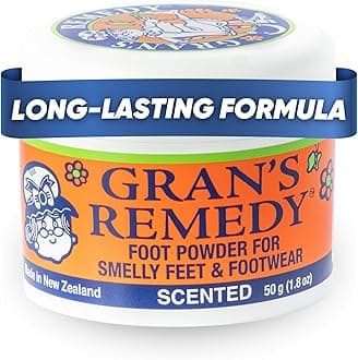Gran's Remedy Scented Foot Powder - Effective Odor Eliminator & Moisture Absorbing Shoe Deodorizer for Shoes and Feet - Travel Size Freshness - Citrus