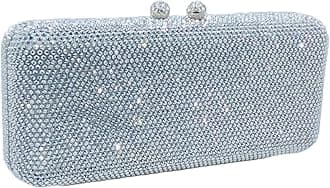 Boutique De FGG Evening Bags and Clutches Women Formal Crystal Clutch Handbags Wedding Rhinestone Clutch Purse,Mini