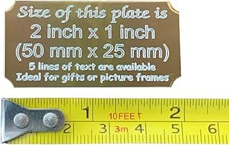 Personalised Plaque. Engraved Presentation Plaque. 2inch x 1inch