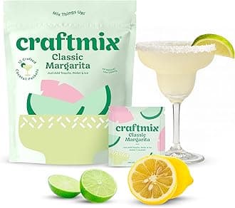 Classic Margarita Cocktail & Mocktail Drink Mixer, Skinny Mixes - Water Flavoring Packets - Made With Real Fruit - Vegan, Low-Carb, Low-Sugar, Non-GMO, Dairy Free, Gluten Free, 12 Pack
