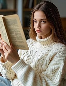 TEHETE 100% Merino Wool Yarn for Knitting 3-Ply Luxury Warm Soft Lightweight Blue Crochet Yarn (Black)