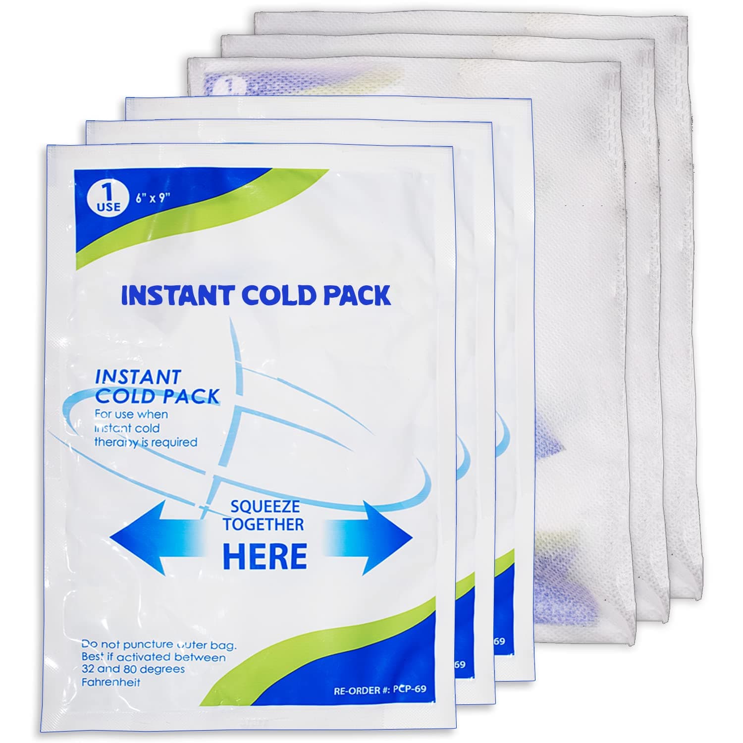 NOVAMEDIC Instant Cold Pack - 24 Count, 6” x 9”, Disposable First Aid Cold Therapy Instant Ice Packs for Injuries, Pain Relief, Swelling, Toothache, Inflammation, Sprains - Includes Woven Cover