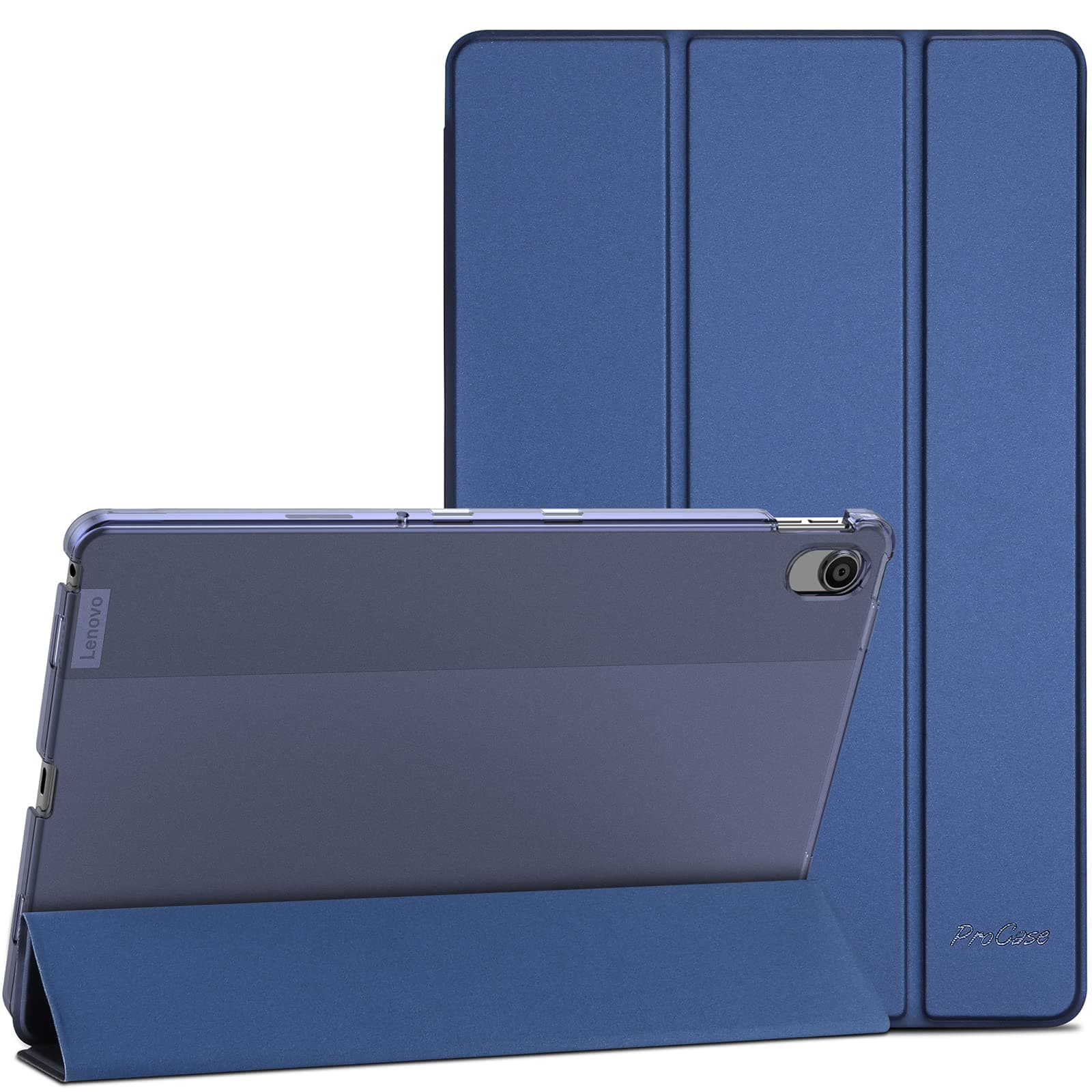 ProCase for Lenovo Tab M10 Plus 3rd Gen Case 10.6 Inch 2022(TB125FU/TB128FU/TB128XU), Slim Stand Hard Back Shell Protective Smart Cover Case for Lenovo Tab M10 Plus 10.6" 2022 Release -Navy