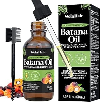 Batana Oil for Hair Growth Organics Pure Batana Hair Oil 100% Natural Batana Oil Nourishes Damaged Hair Natural Hair Growth Oil and Conditioner Batana Hair Oil 2.02 Fl Oz