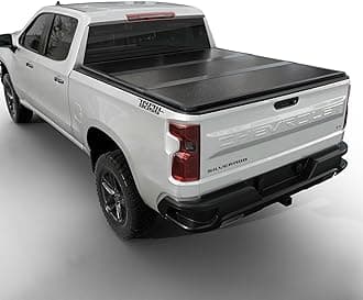 Hard Folding Truck Bed Tonneau Cover |THTF029|Fits 2007-2026 Chevy Silverado/GMC Sierra 1500 5'8" Bed (69.6")
