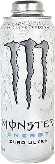 Monster Energy 24 ounce cans with Resealable Lids (Zero Ultra, 12 Cans)