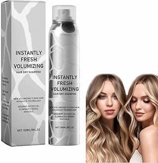 150ml Dry Shampoo Spray - Instantly Fresh Volumizing Hair Dry Shampoo, Time Saving Blow Dry Spray, Invisible Dry Shampo, Reviving Hair Oil, with Vitamin C for All Hai Types