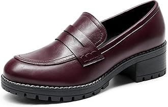 Women's Platform Chunky Heeled Loafers, Womens Business Casual Shoes