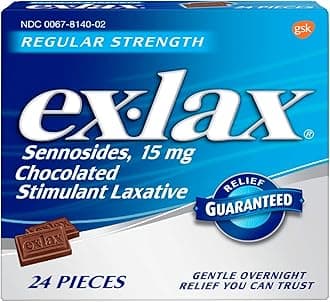 EX-LAX TABS CHOCOLATED (Pack of 5)