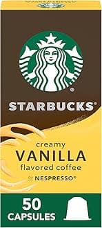 by Nespresso Original Line Vanilla Flavored Coffee, 50-count Espresso Pods