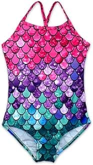 Girls One Pieces Swimsuit Cute Swimwear Bathing Suits 2-12 Years