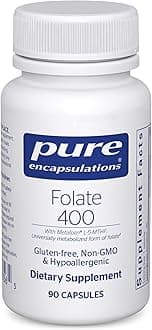 Pure Encapsulations Folate 400 | Metafolin L-5-MTHF Supplement to Support Cardiovascular, Cellular, and Neural Health* | 90 Capsules