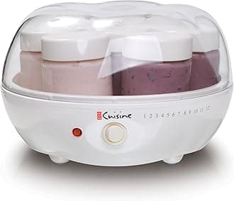 EuroCuisine Yogurt Maker (9.5 x 9.5 x 6 Inches)