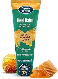 Fast-Acting Manuka Honey Heel Balm | Nourishing Formula for Very Dry and Cracked Heels | Visible Results in Just 1 Day | Suitable for Diabetics | 70 ml