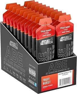 Applied Nutrition ABE Pre Workout Gel - All Black Everything Energy Gel (20 x 60ml Gels) (Fruit Burst)