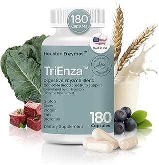 Houston Enzymes Trienza Broad Spectrum for Digestive Intolerances Supports - 180 Multi Capsules