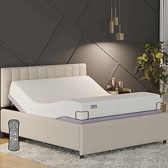 Elev8 Smart Recliner Bed | Bed Base with Italia Beige Frame | Premium Smart Adjustable Bed | in-Built Massage Mode & Zero Gravity Sleep Mode | Queen Size, Metal, Polishedsteel