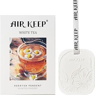Airkeep Car Air Freshener - White Tea Handmade Scented Ceramic for Drawers and Closets, Car Air Freshener Gifts for Men Women Car Fragrance