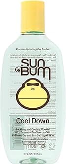 Sun Bum Cool Down Aloe Vera Gel - Vegan After Sun Care to Soothe and Hydrate Sunburn - 8 oz