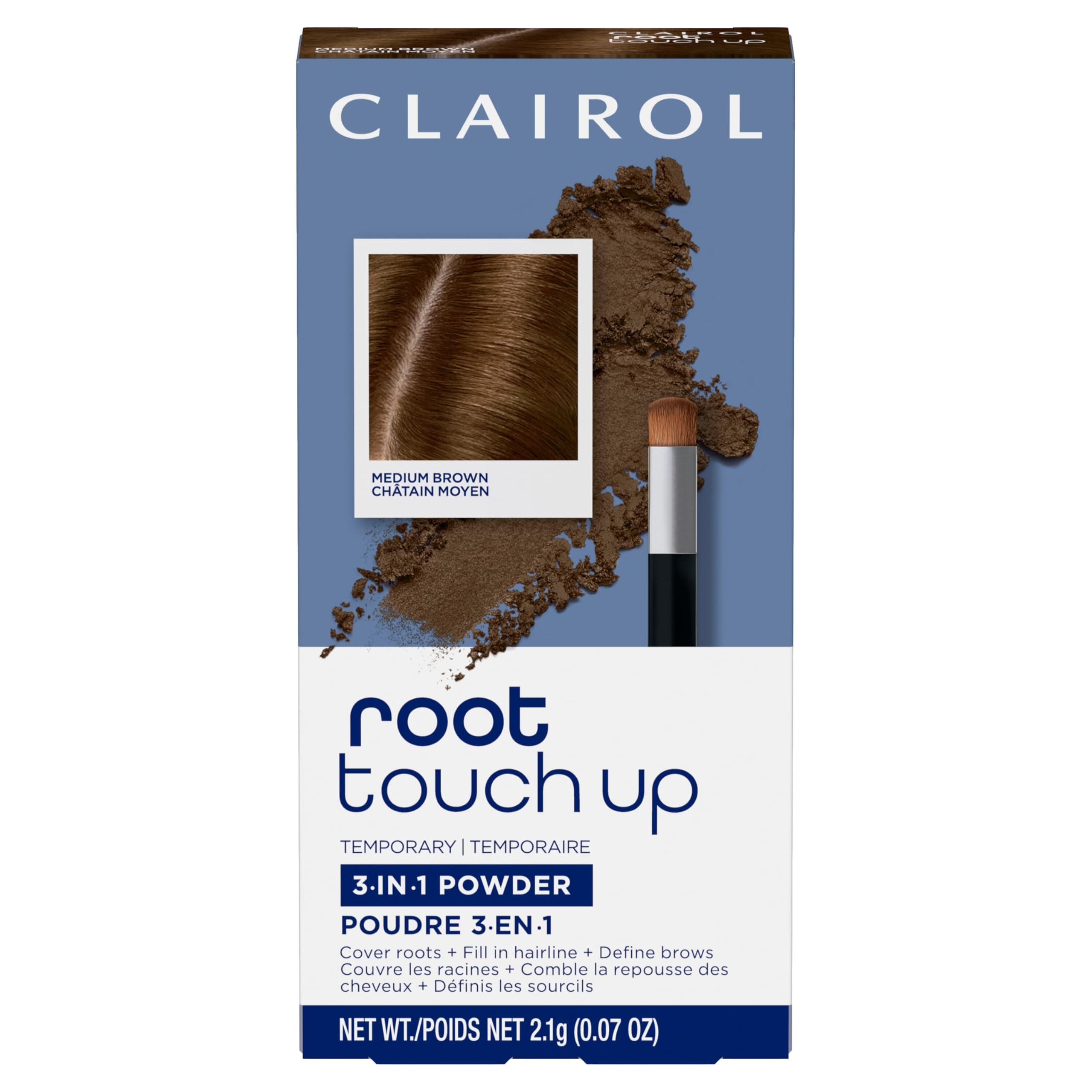 Clairol Temporary Root Touch-Up Concealing Powder, 2.1 g (.07 oz)