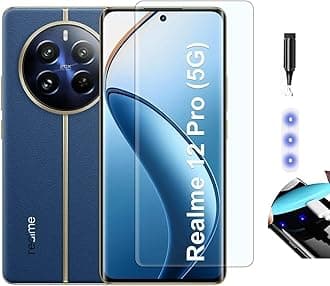 NISHTECH G-Tel UV Glass Hd+ Curved UV Tempered Glass Full Screen Protector Designed For Realme 12 Pro, Realme 12 Pro Plus Smartphone || Full Screen Coverage With Easy Installation Kit(Anti-Scratch)