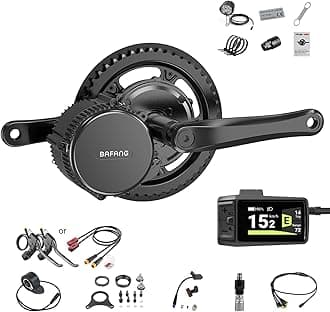BAFANG 750W Mid Drive Kit,Mid Drive Ebike Conversion Kit Brushless Upgraded Motor with LCD Digital Display Chainring for Commuter Bike,Recumbent Trike,Mountain Bike,Cargo Bike