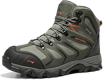 Men's Ankle High Waterproof Hiking Boots Outdoor Lightweight Shoes Trekking Trails Armadillo