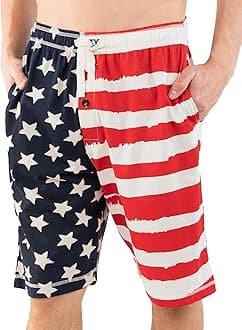Pajama Shorts for Men, Men's Pajama Bottoms, Soft Shorts with Pockets, Sleepwear