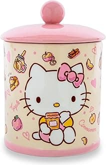 Sanrio Hello Kitty Apples and Cinnamon Ceramic Snack Jar | 8 Inches Tall