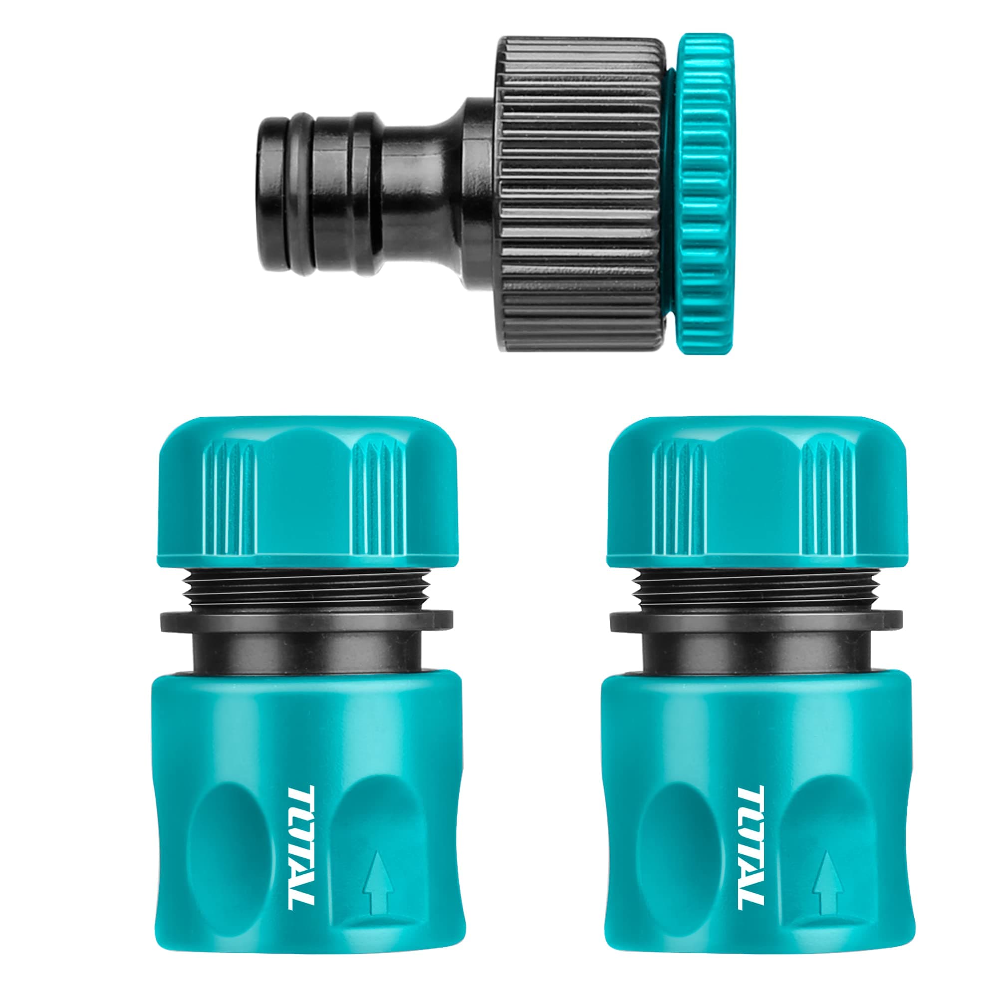 - TOTAL Mr Light 3 Pcs Hose Quick Connectors Set Abs Material Thws030301
