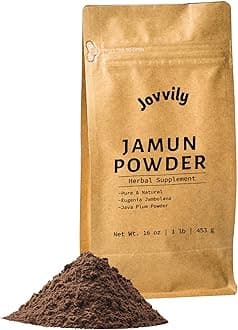 Jovvily Jamun Powder - 1lb - Eugenia Jambolana Seed - Java Plum - Pure & Natural