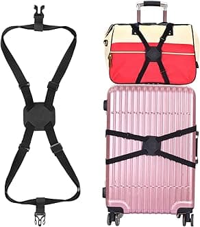 Luggage Straps Bag Bungees for Add a Bag Easy to Travel Suitcase Elastic Strap Belt