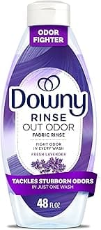 RINSE & REFRESH Laundry Odor Remover and Fabric Softener, Safe on ALL Fabrics, Gentle on Skin, HE Compatible, Fresh Lavender, 48 fl oz (192 fl oz total)