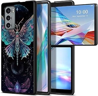Fantasy Butterfly for LG Wing 5G 6.8" Phone Case, Slim Phone Case for LG Wing (2020), Hard PC Shookproof Wireless Charging Men/Women Cover for LG Wing 5G