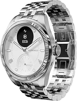 ScanWatch Nova Brilliant Health Smart Watch for Women/Men with ECG, SPO2, Temperature, Sleep, Respiratory Health, Menstrual Cycle Tracker, 30D Battery