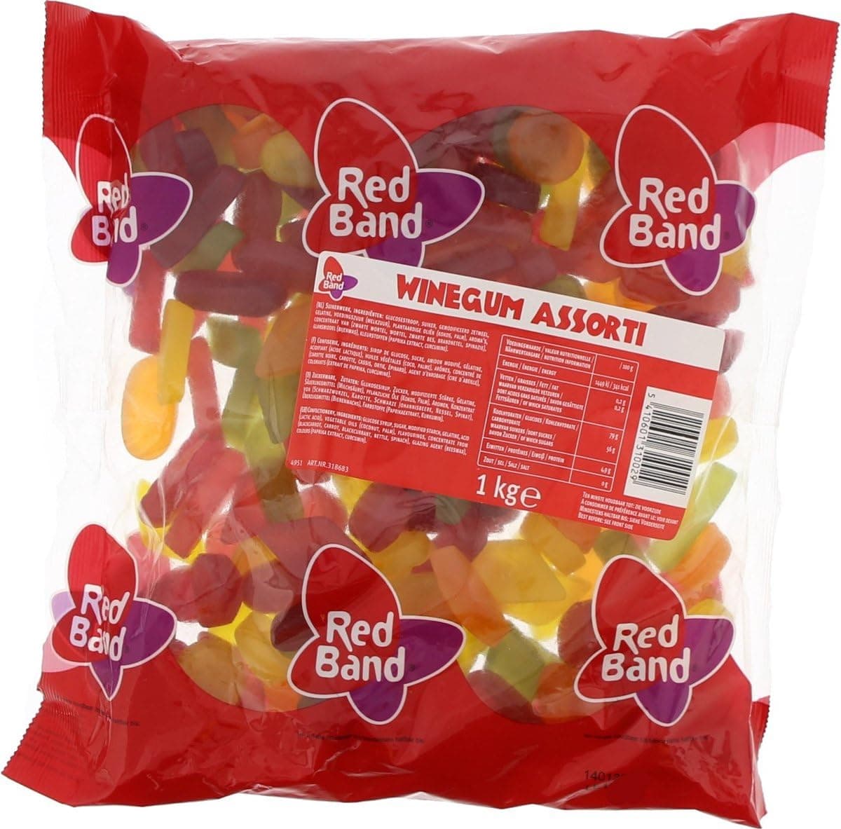Winegum Assortment 1 Kilo Bag (2.2 Lbs)