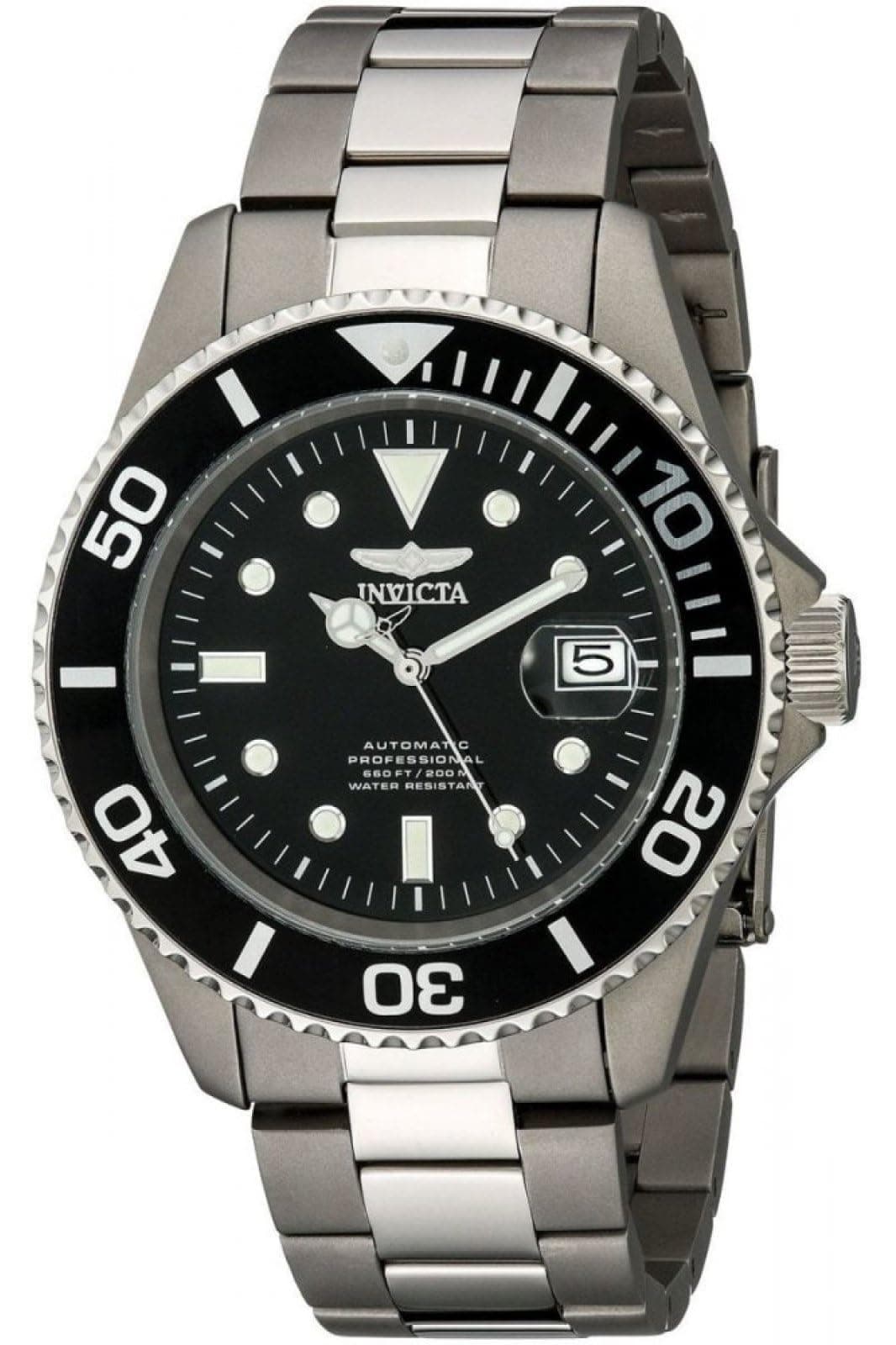 Men's 0420 Pro Diver Automatic Black Dial Titanium Watch